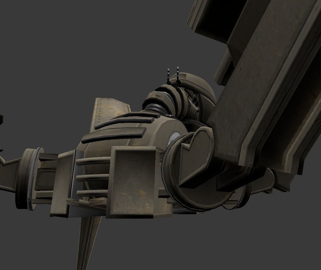 Gun Bot Free low-poly 3D model_26