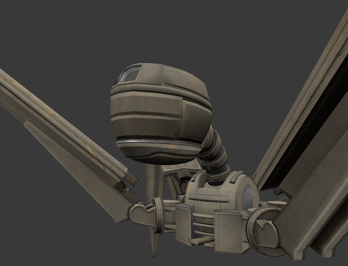 Gun Bot Free low-poly 3D model_28