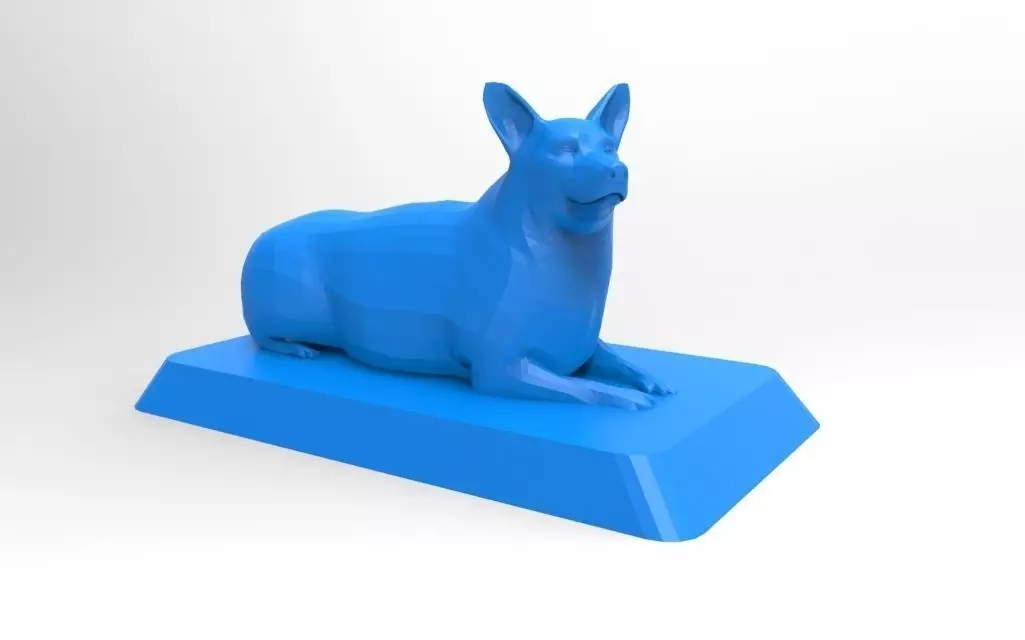 Pembroke Welsh Corgi 3D Printable Model 3D print model