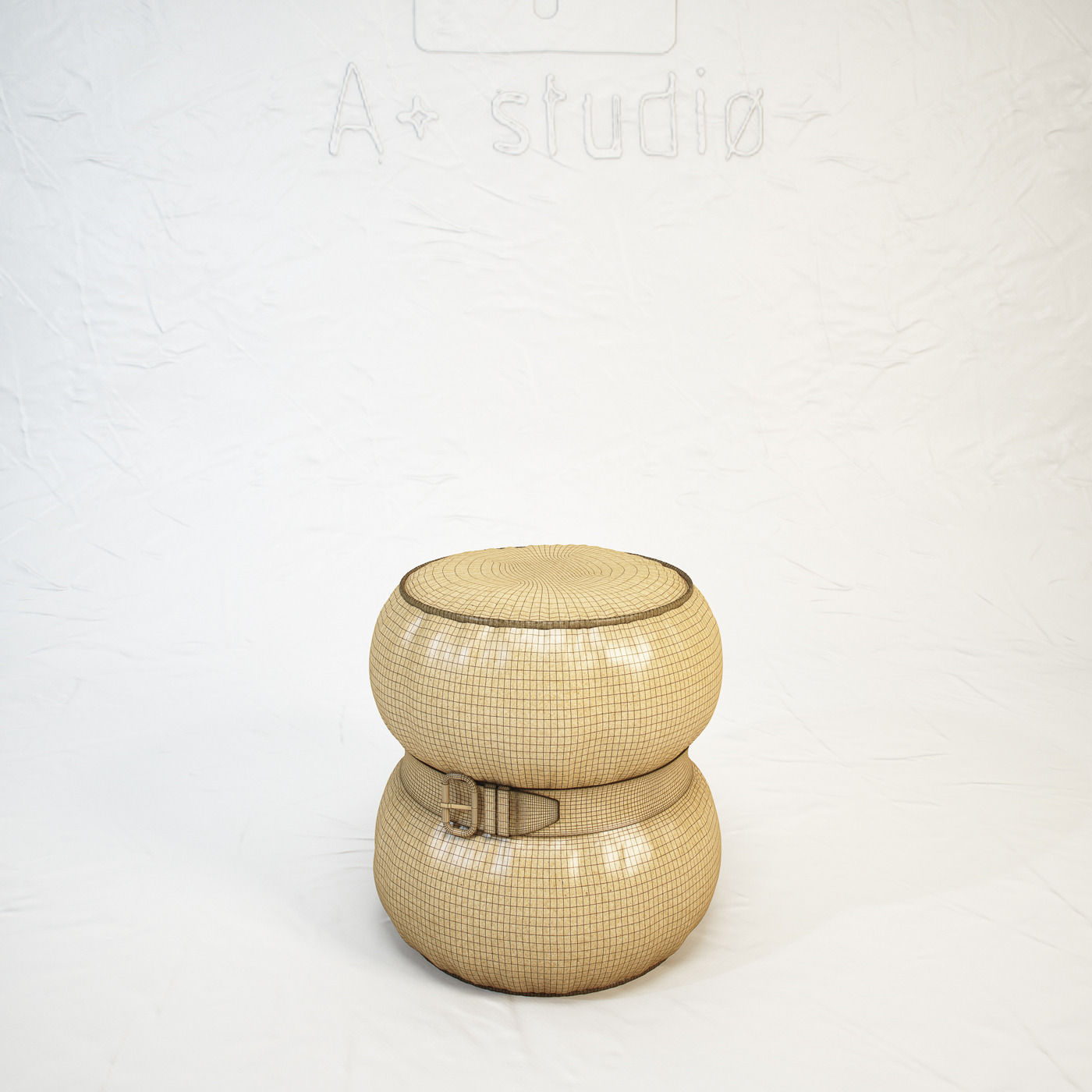 DIESEL Chubby Chic pouf S by Moroso Free 3D model_4