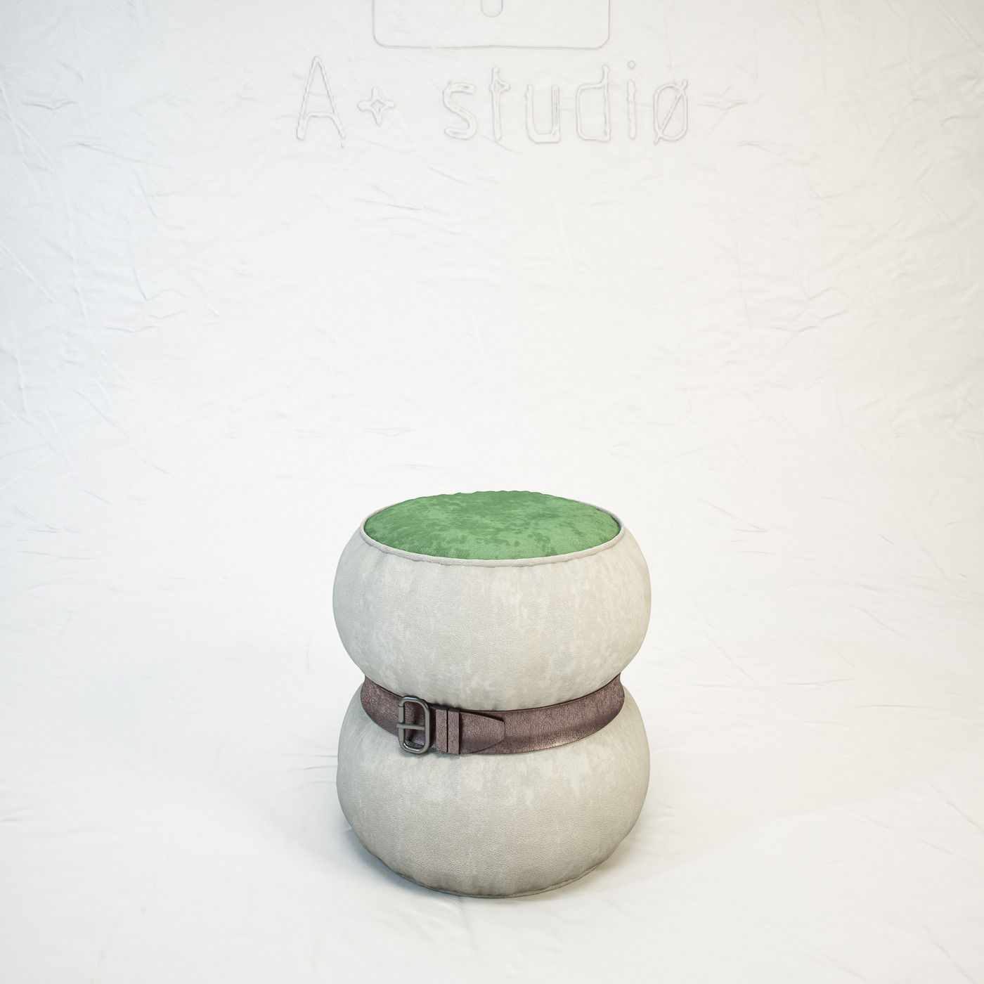 DIESEL Chubby Chic pouf S by Moroso Free 3D model_3