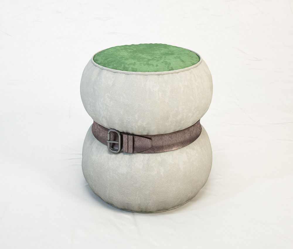 DIESEL Chubby Chic pouf S by Moroso Free 3D model_1