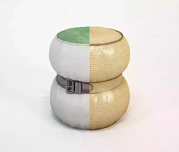 DIESEL Chubby Chic pouf S by Moroso Free 3D model