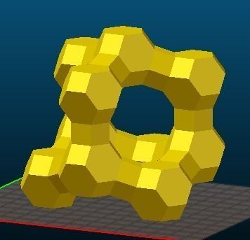 FAU-type Zeolite 3D print model