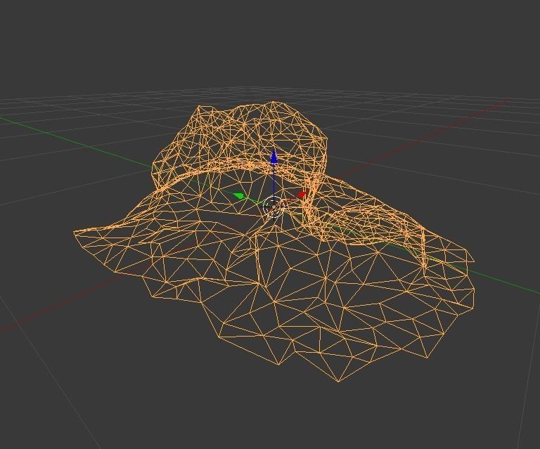 Large Scanned Sandstone Game-Ready Low-poly 3D model_6