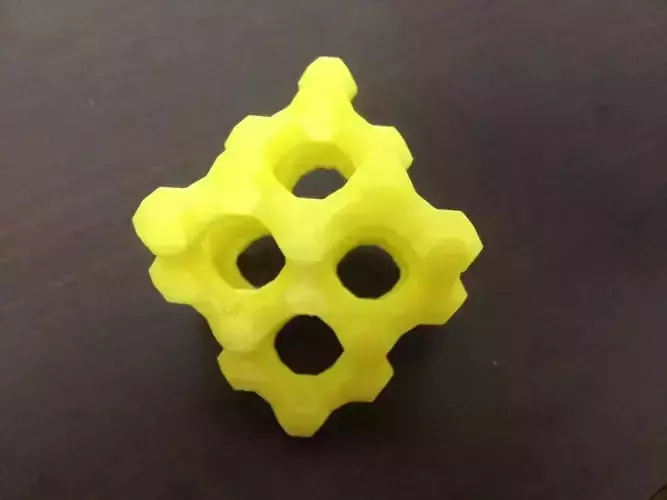 Large FAU-type Zeolite 3D print model