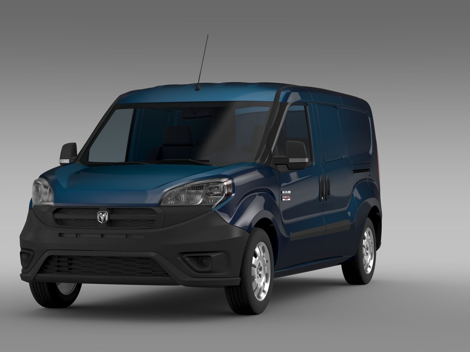 Ram ProMaster City Tradesman Cargo Van 2015 3D Model .max .obj .3ds