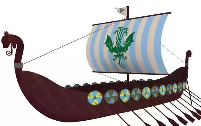 Viking Ship 2 3D model