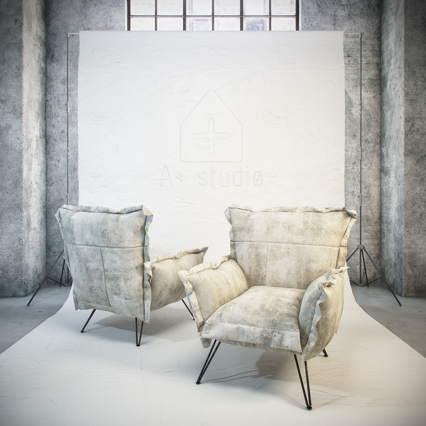 DIESEL Cloudscape armchair by Moroso Free 3D model_1