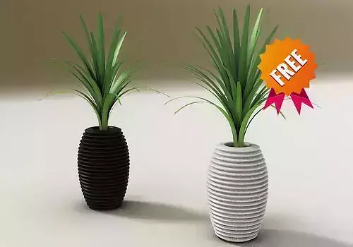 Plant pot Hard Serralunga Free 3D model