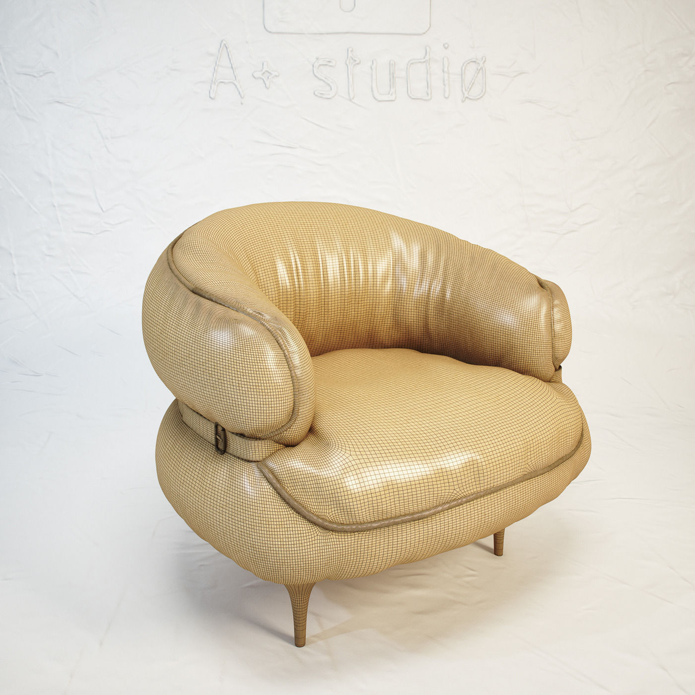 DIESEL Chubby Chic armchair by Moroso Free 3D model_4
