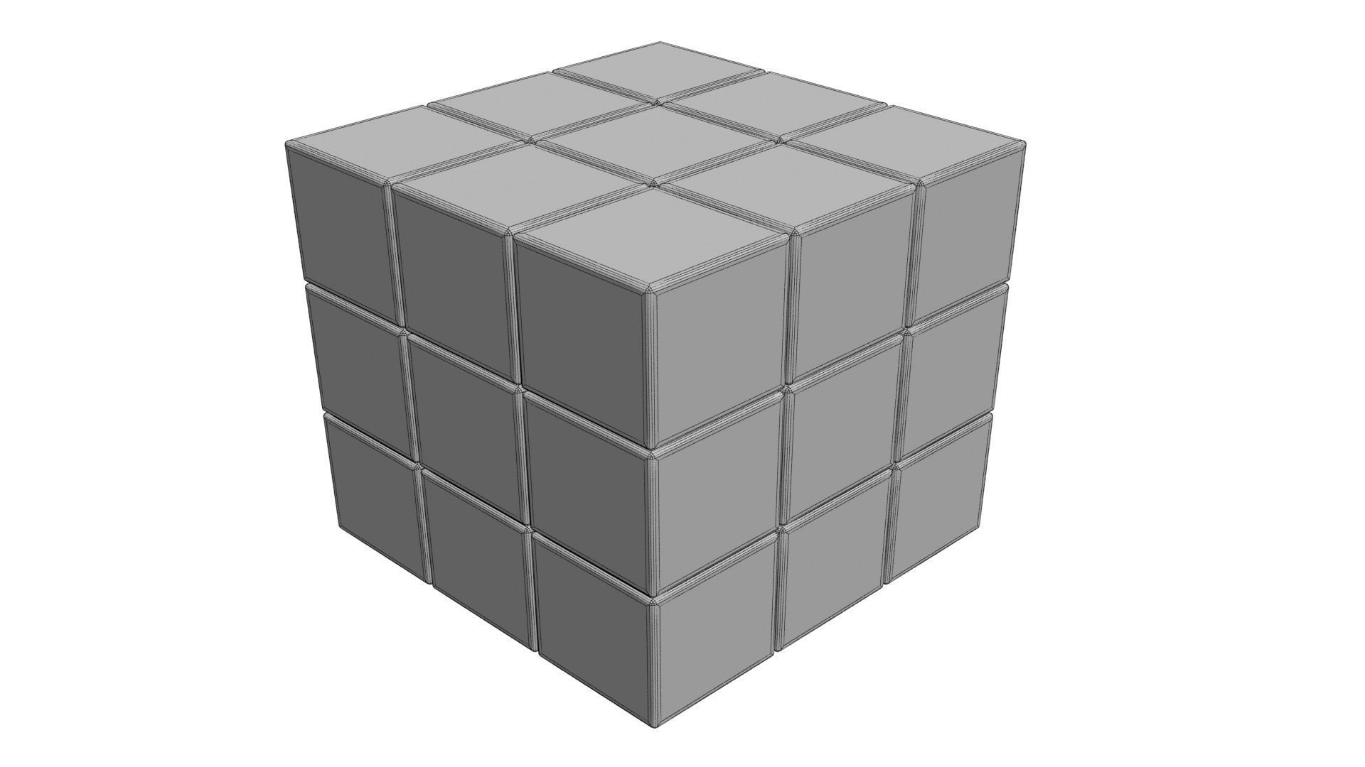 Rubicks Cube 3D model_5