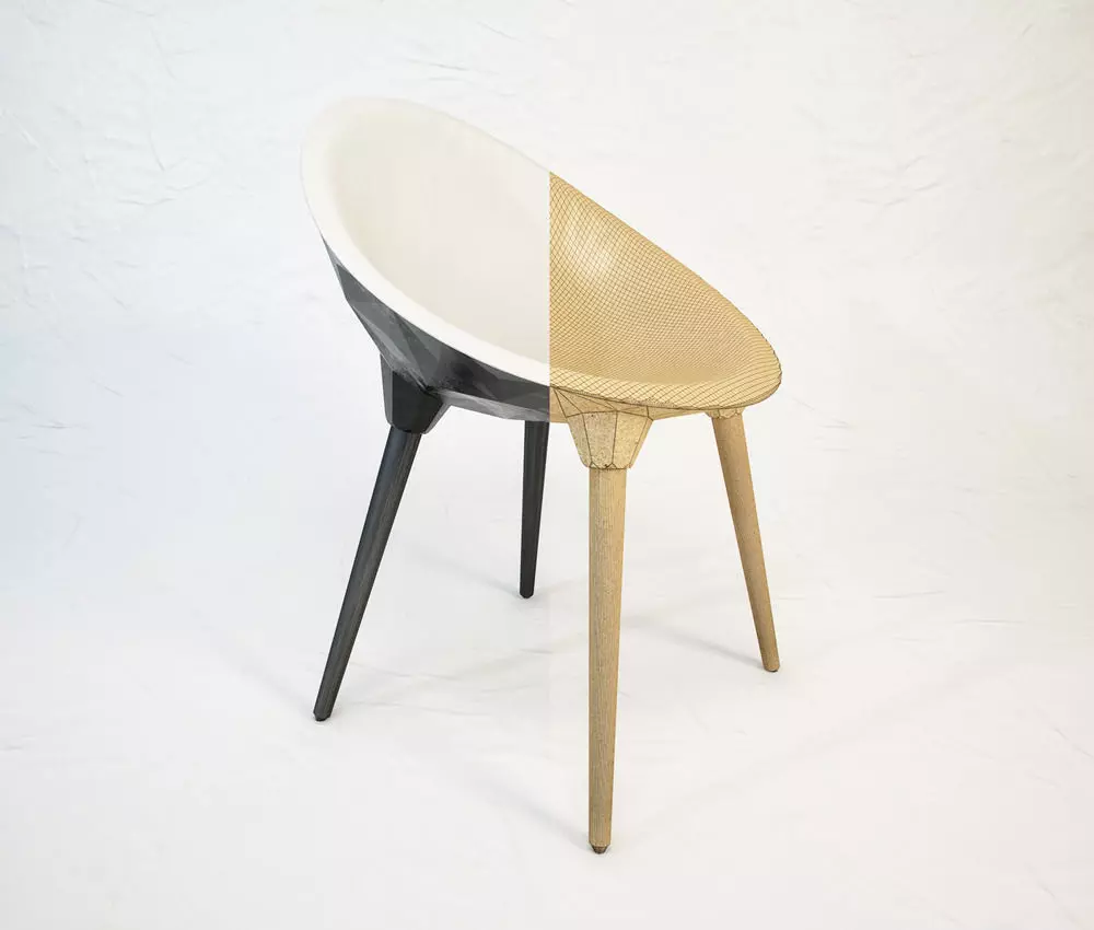 DIESEL Rock chair by Moroso Free 3D model_0