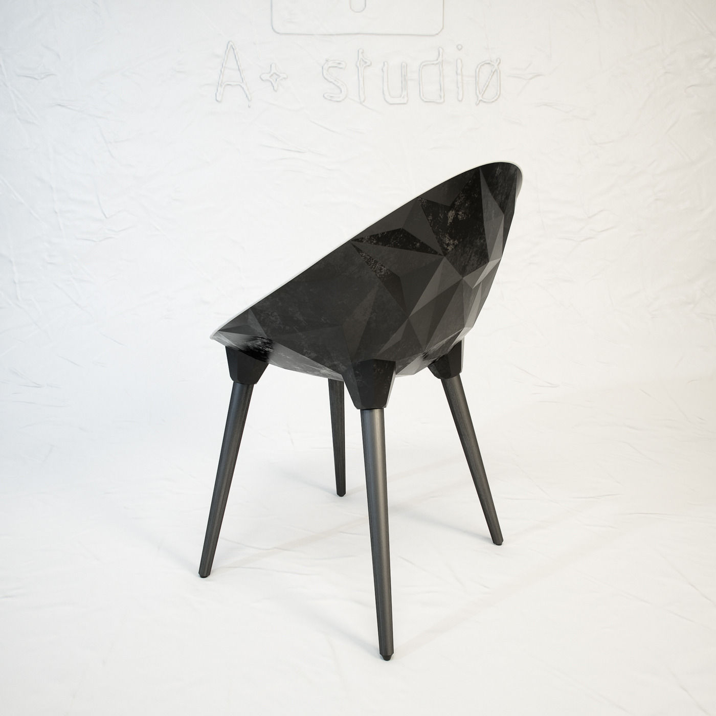 DIESEL Rock chair by Moroso Free 3D model_5