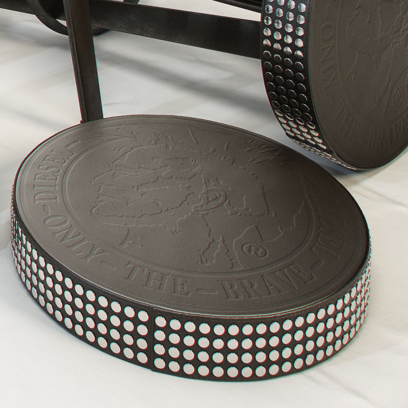 DIESEL Bar Stud stool by Moroso 3D model_7