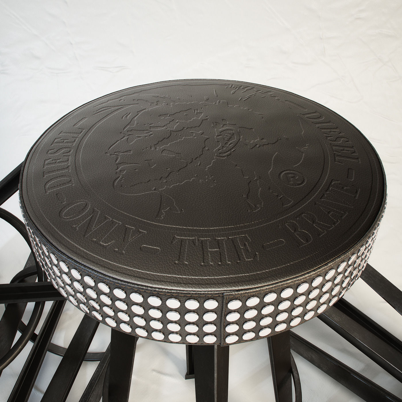 DIESEL Bar Stud stool by Moroso 3D model_1