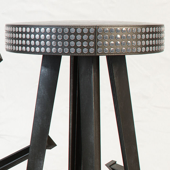 DIESEL Bar Stud stool by Moroso 3D model_9