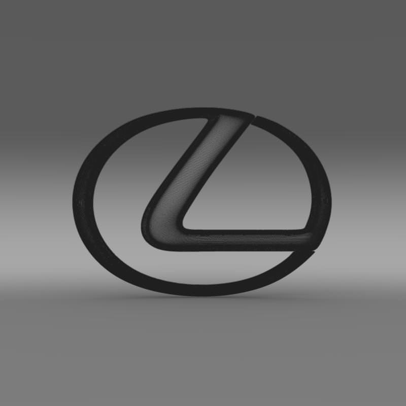 LEXUS Logo 3D model_6