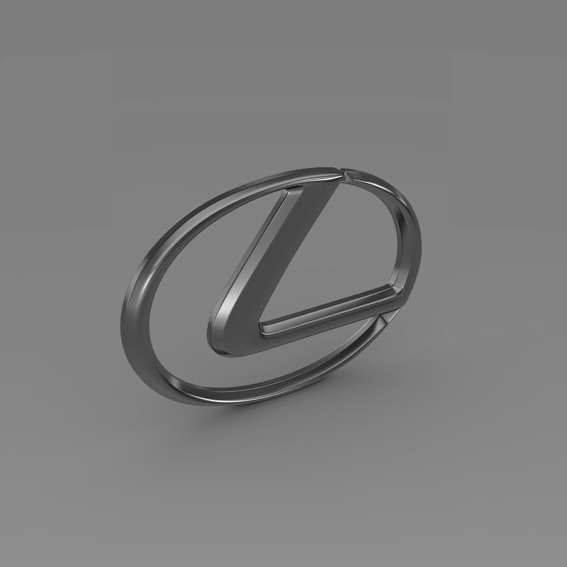 LEXUS Logo 3D model_5