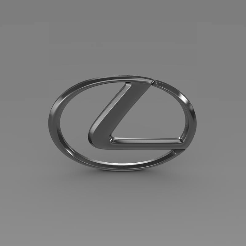 LEXUS Logo 3D model_4