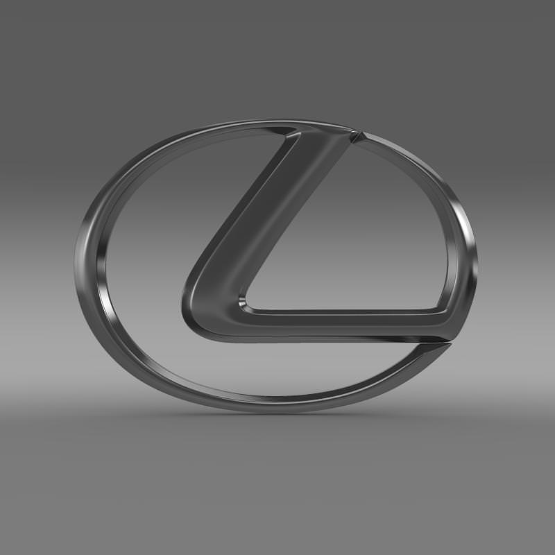 LEXUS Logo 3D model_2