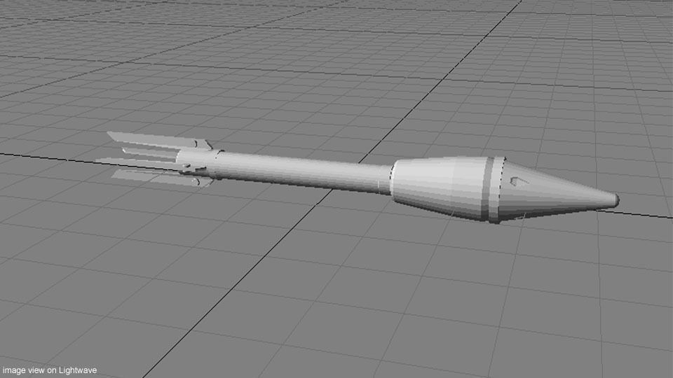 Rocket Launcher - Projectile - M7A1 3D model_4
