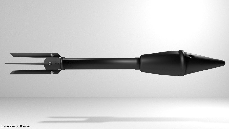 Rocket Launcher - Projectile - M7A1 3D model_1