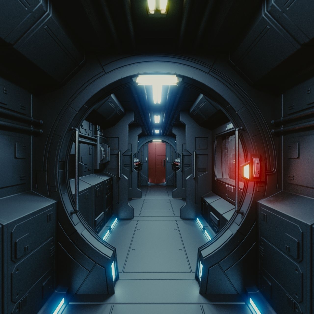 Spaceship Interior C HD 3D model_3