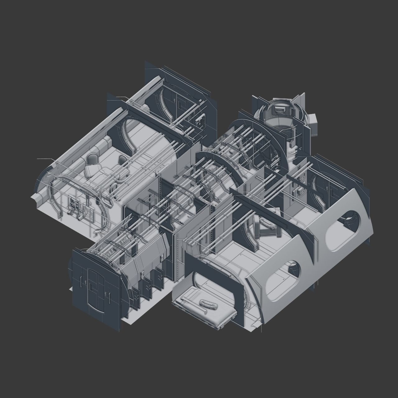 Spaceship Interior C HD 3D model_15