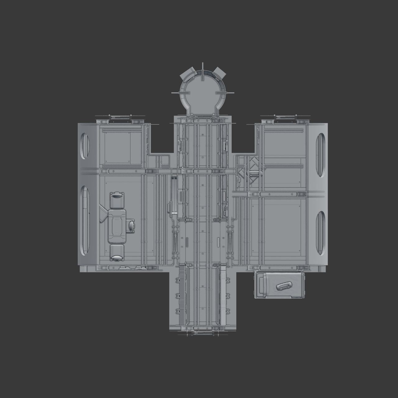 Spaceship Interior C HD 3D model_16