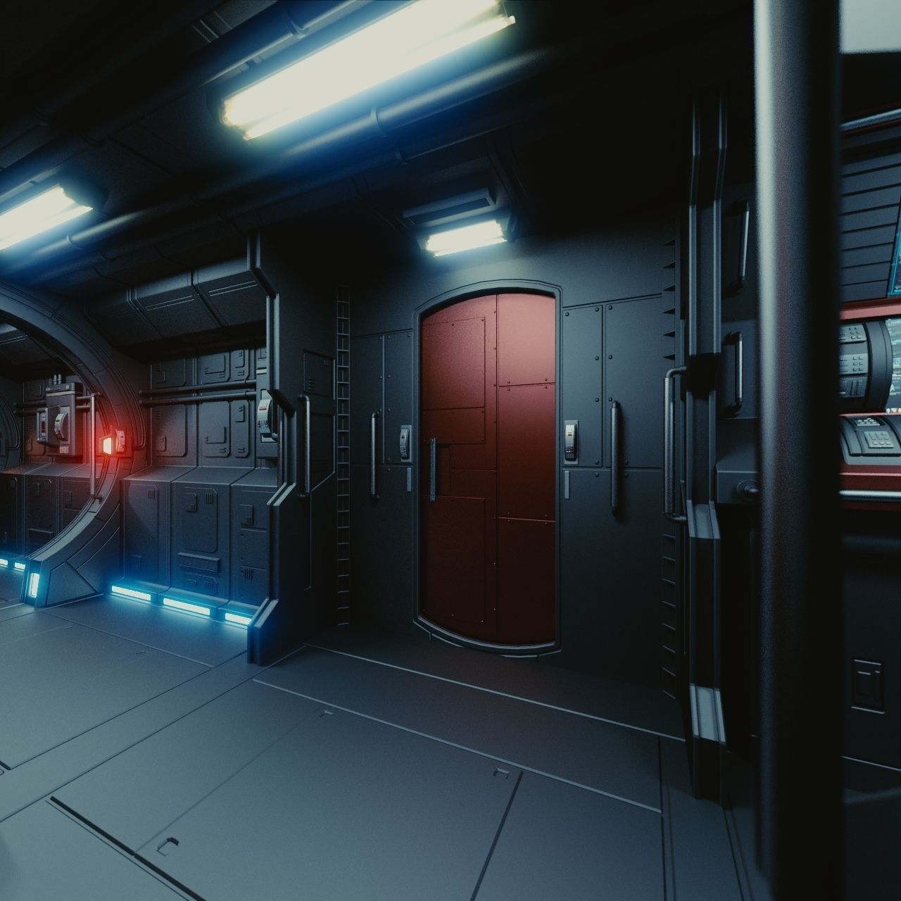 Spaceship Interior C HD 3D model_6