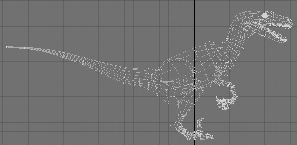 Deinonychus dinosaur 3D model_5