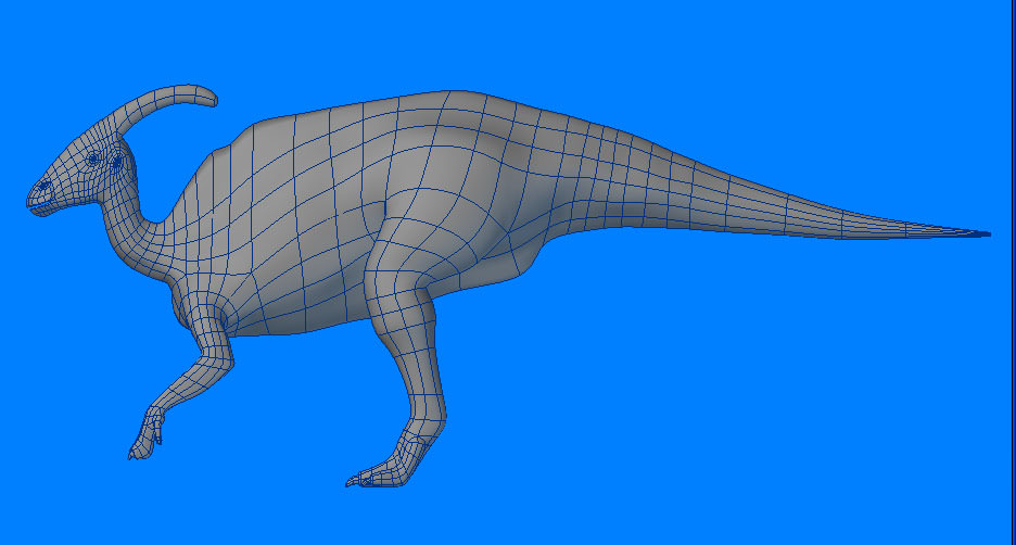 Parasaurolophus Type-1 3D model_6
