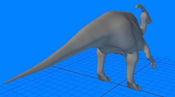 Parasaurolophus Type-1 3D model_3