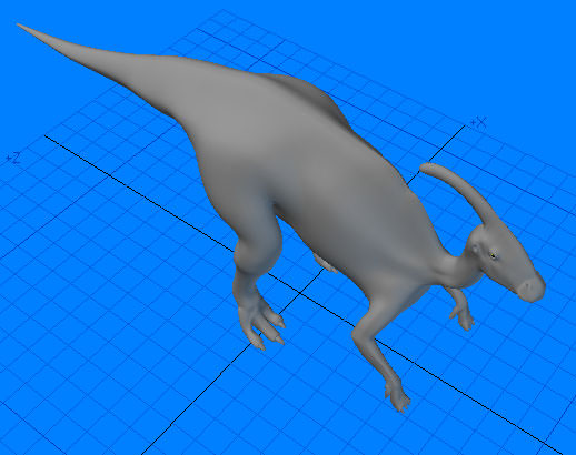 Parasaurolophus Type-1 3D model_4