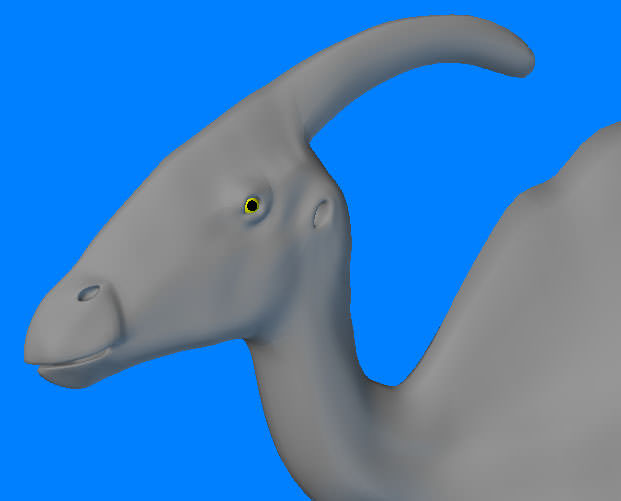Parasaurolophus Type-1 3D model_2