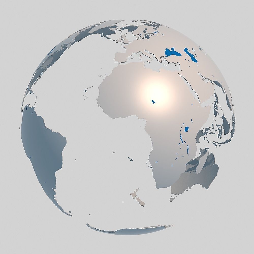 Globe 02 3D model_9