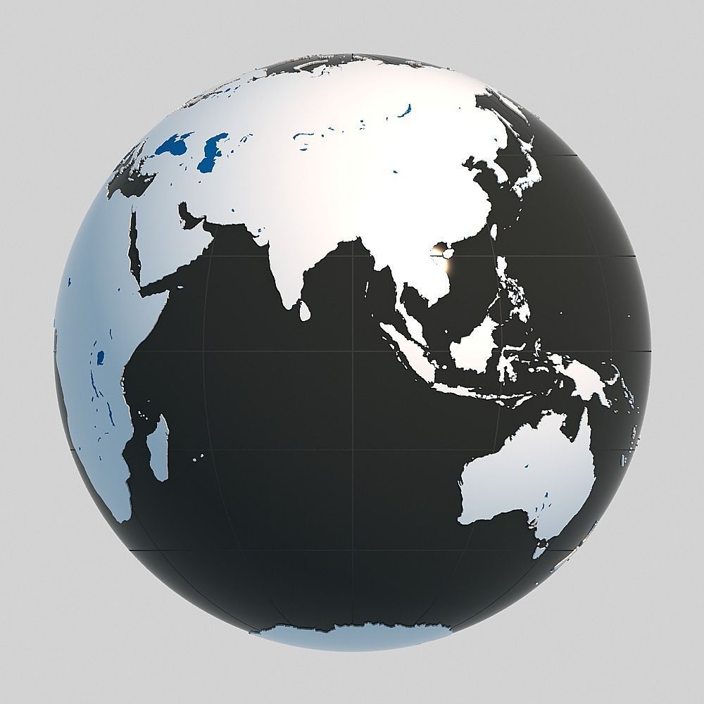 Globe 02 3D model_0