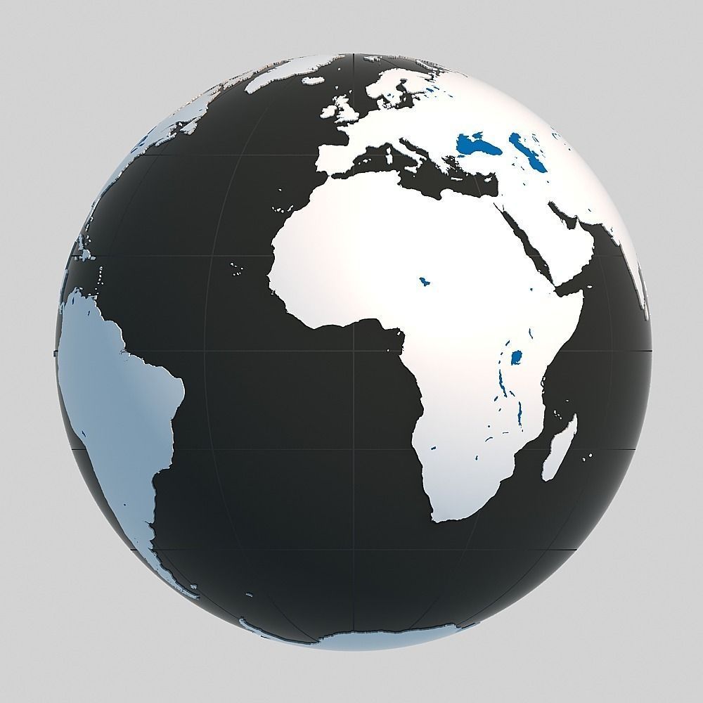 Globe 02 3D model_1
