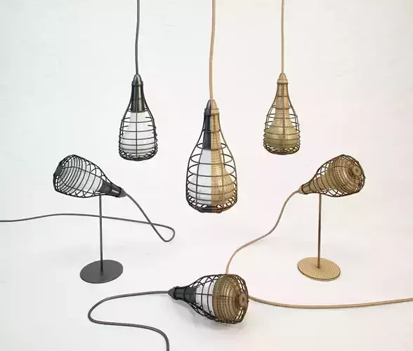 DIESEL Cage Mic light by Foscarini Free 3D model