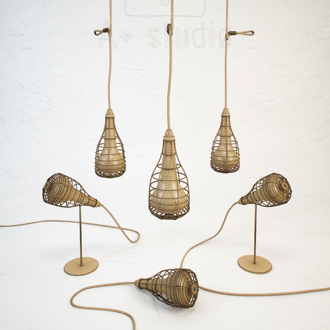 DIESEL Cage Mic light by Foscarini Free 3D model_2