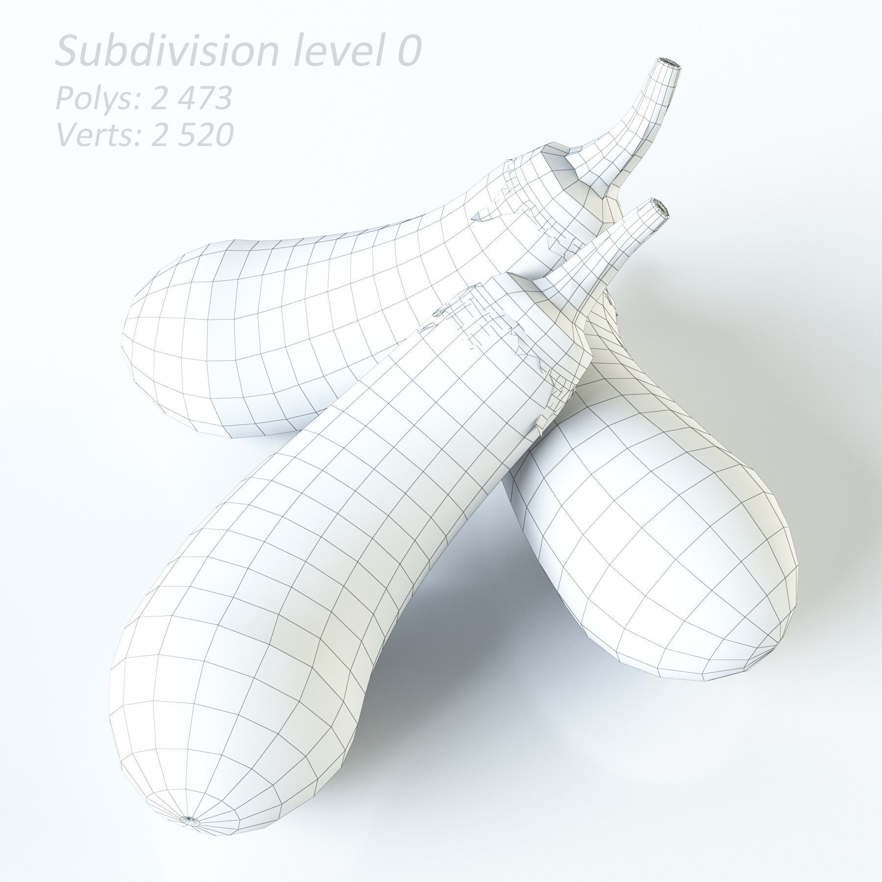 Vegetables Collection basil leaf 3D model_41