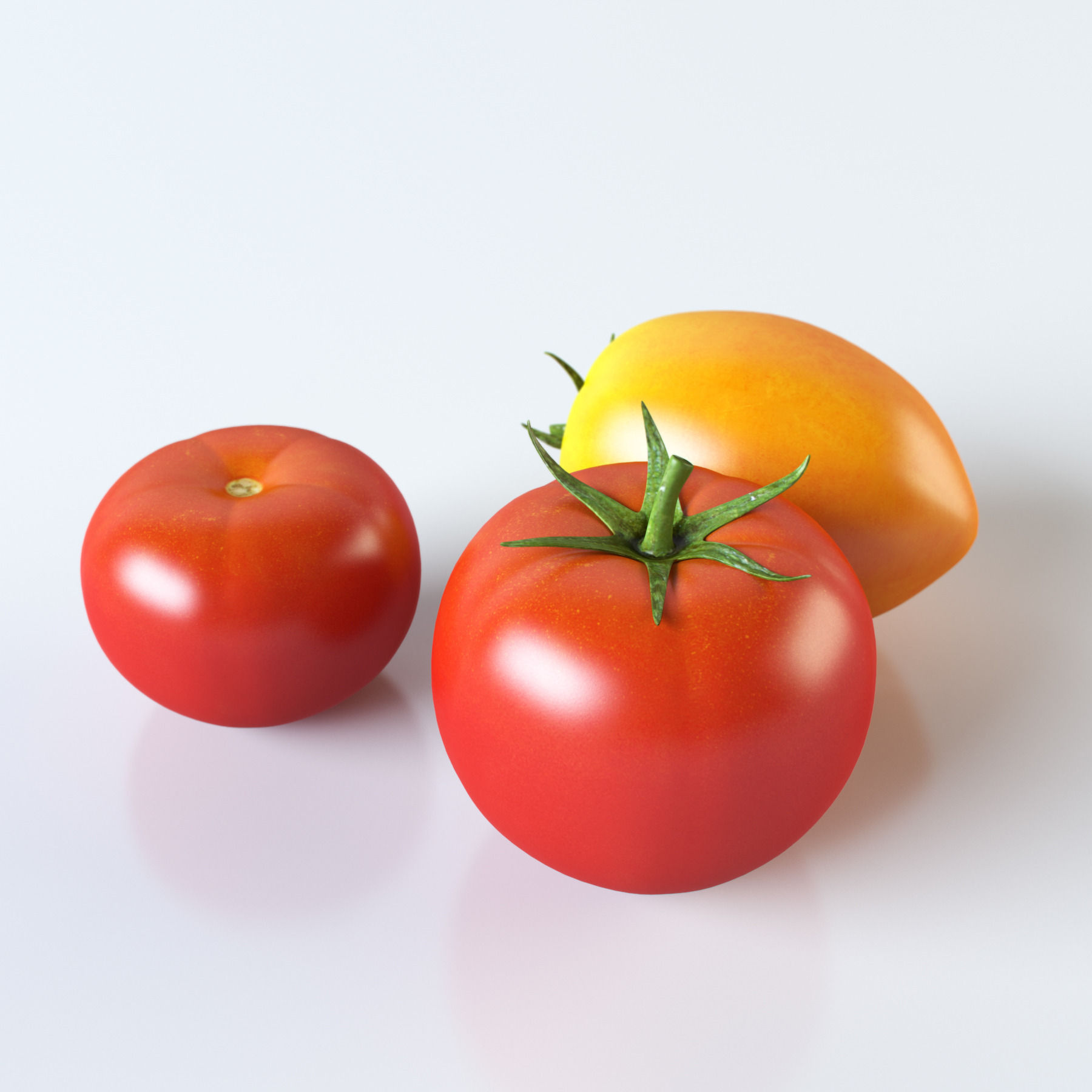 Vegetables Collection basil leaf 3D model_111