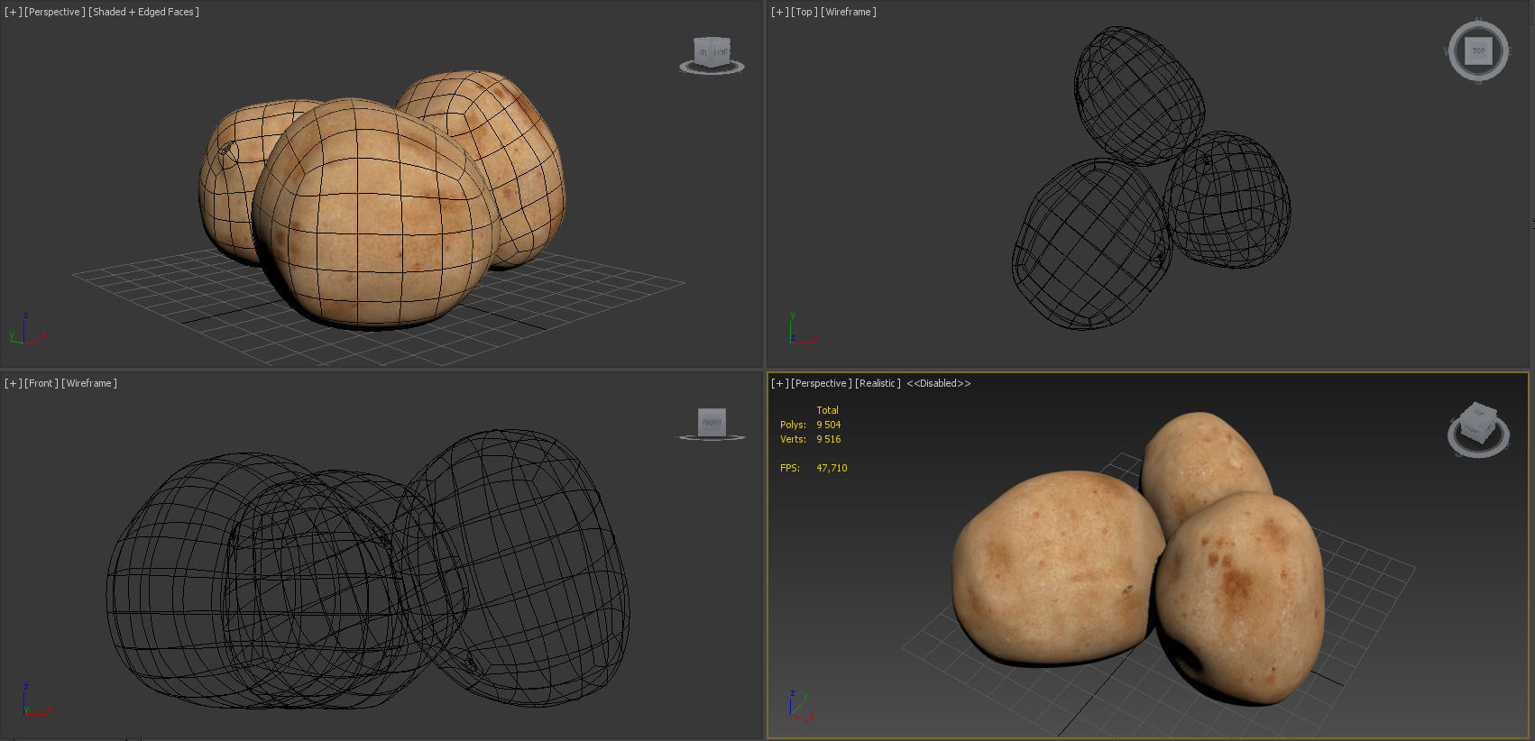 Vegetables Collection basil leaf 3D model_104
