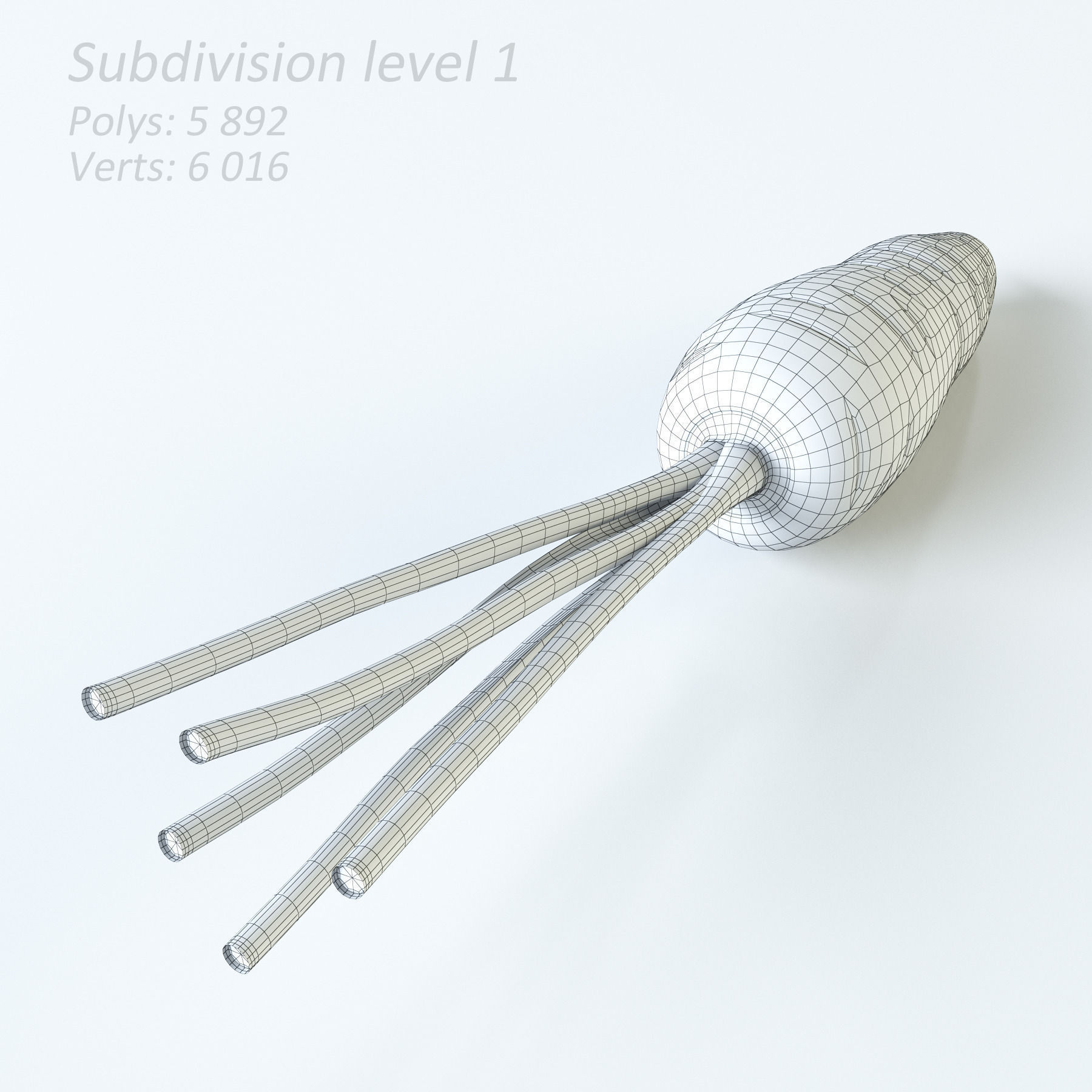 Vegetables Collection basil leaf 3D model_25