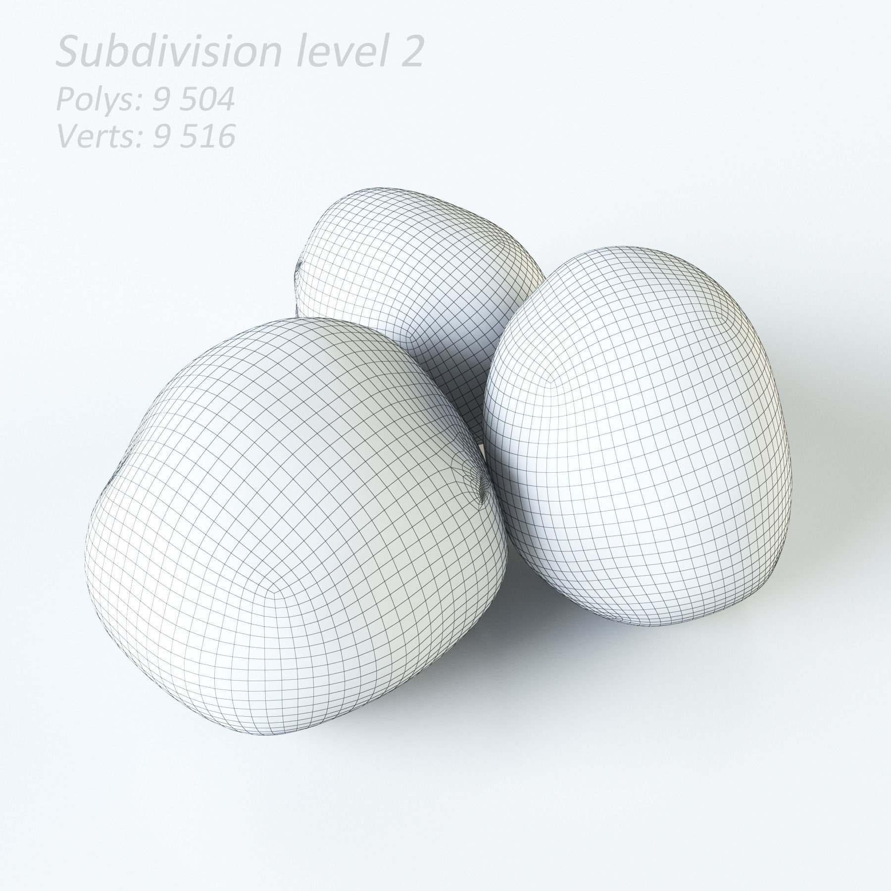 Vegetables Collection basil leaf 3D model_101