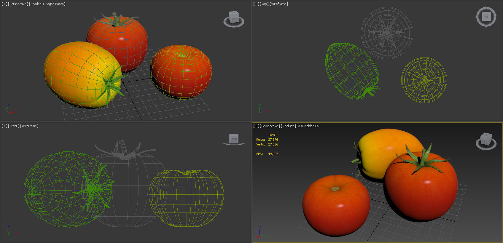 Vegetables Collection basil leaf 3D model_116