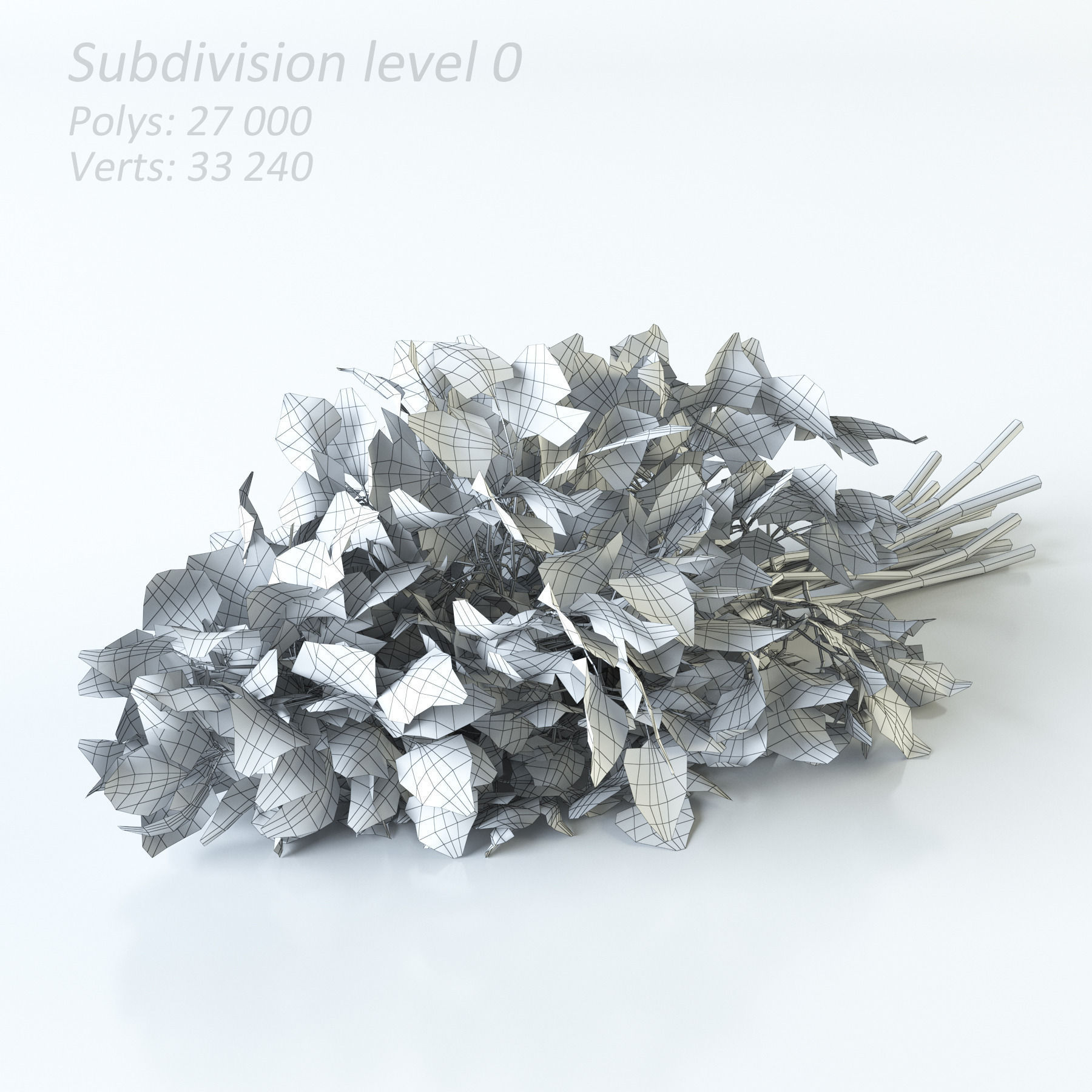 Vegetables Collection basil leaf 3D model_79