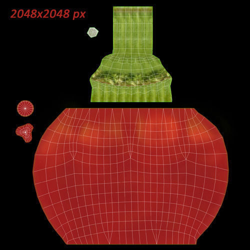 Vegetables Collection basil leaf 3D model_95