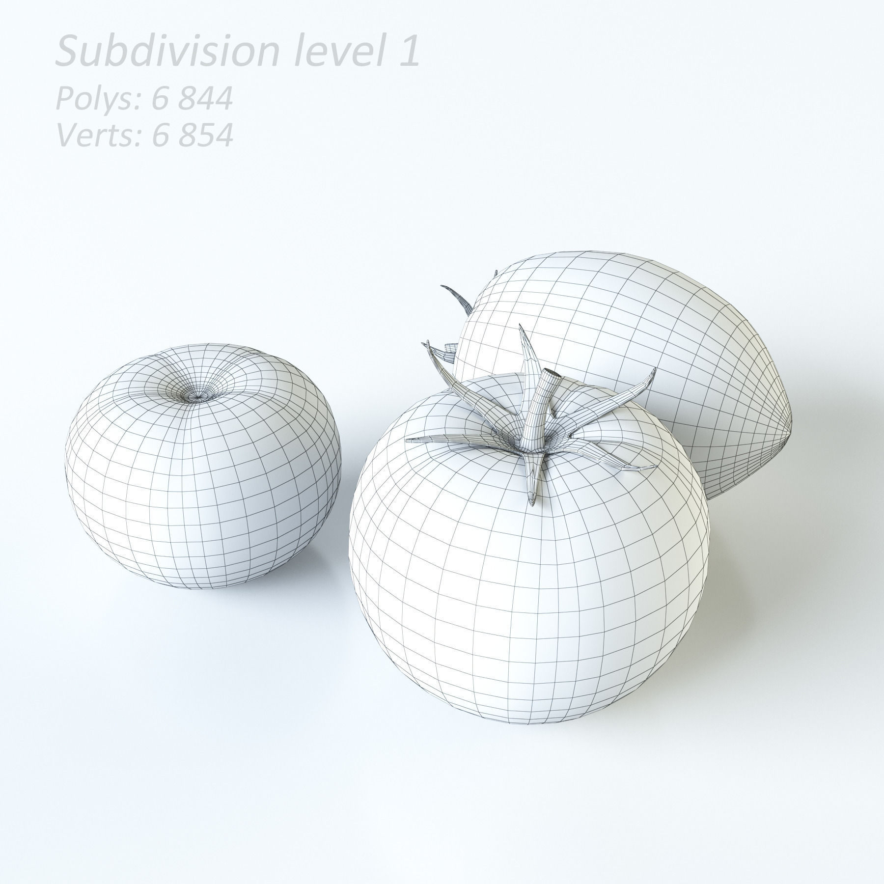 Vegetables Collection basil leaf 3D model_113